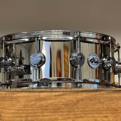 DW Collector's Series Nickel Over Brass 5.5x14 Snare Drum image 8