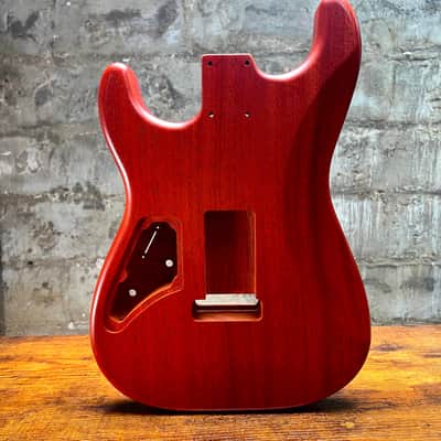 Warmtone CG Hss Strat Style Guitar Body Flamed Maple “Eclipse” 4.1lbs image 4