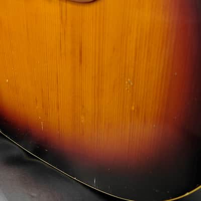 Framus Texan 5/196 Acoustic Guitar - Sunburst West Germany - Vintage 1969 Model image 11