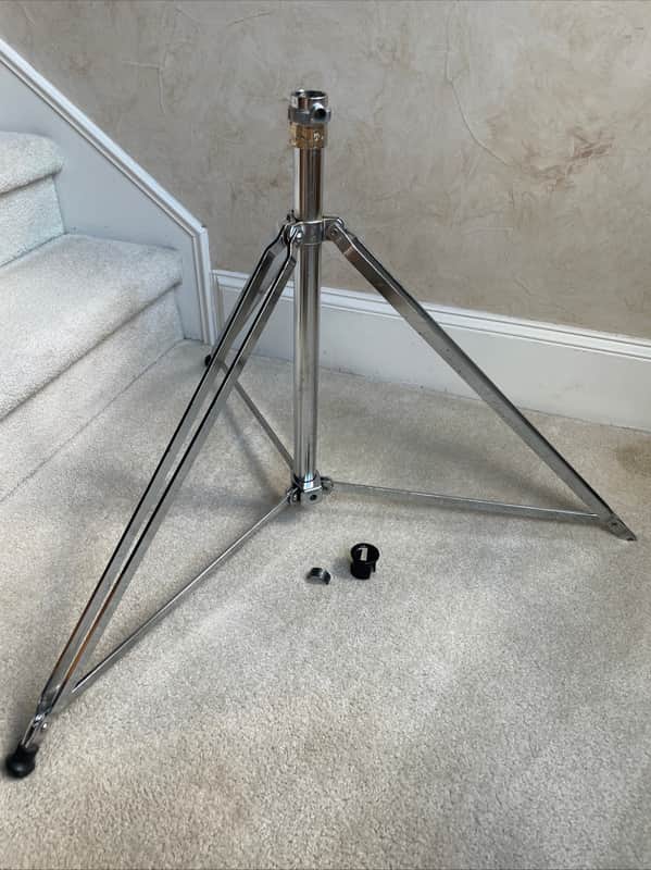 Yamaha 9000 RC Cymbal stand tripod base 80’s - Chrome image 1