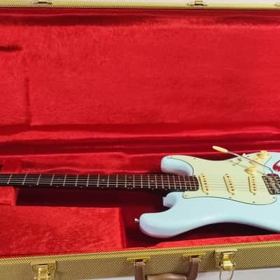 MyDream Partcaster Custom Built - Sonic Blue Wenge SRV image 3