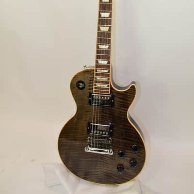 2011 Gibson Chad Kroeger "Blackwater" Les Paul LTD Electric Guitar, Trans Black w/ Case image 2