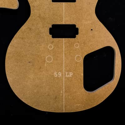 Guitar Templates ~ 59 LP Vintage ~ Poly Coated 1/2" MDF ~ CNC Router Set w/ Neck image 3