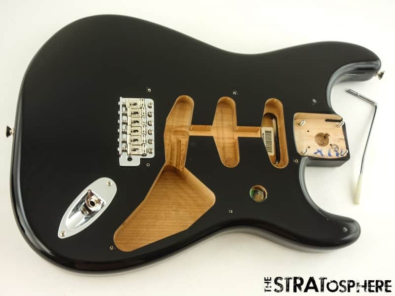 Fender Vintera II 50s RI Stratocaster Strat BODY +HARDWARE 1950s Black image 1