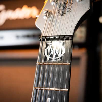 Ernie Ball Music Man John Petrucci Majesty 7 – 2015 – Silver Lining – Excellent Condition – Complete Case Candy – Signed Backplate image 8
