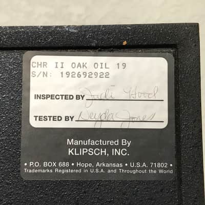 Klipsch Chorus II Speakers Pair Oiled Oak image 17