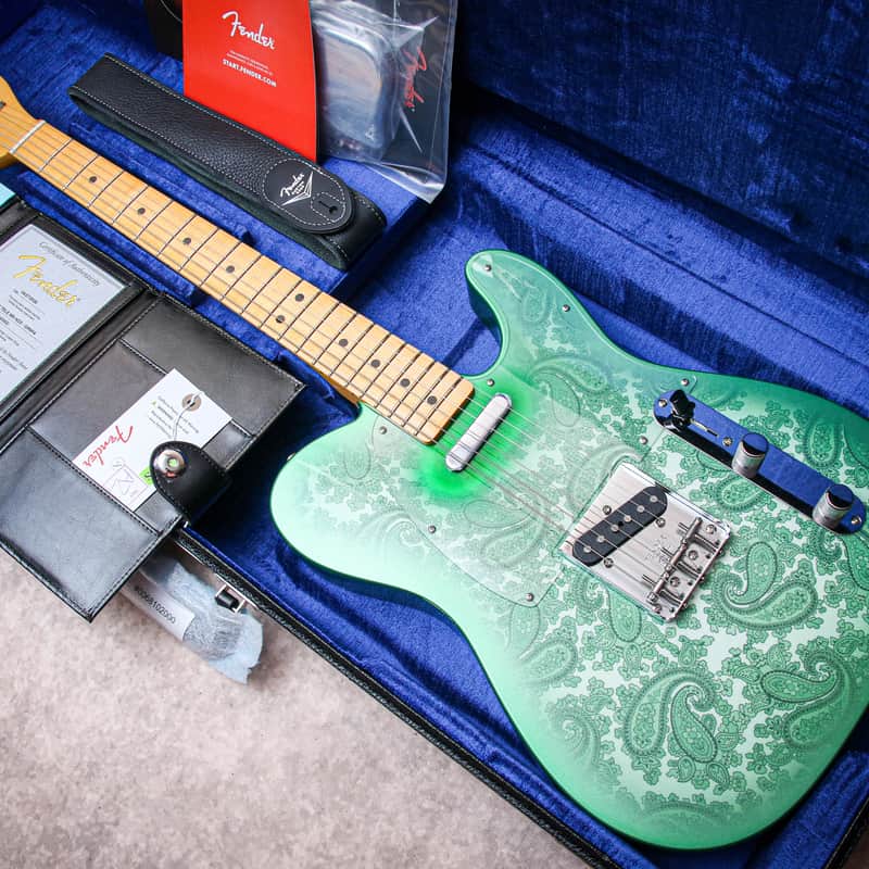 FENDER USA Custom Shop 68 Reissue Telecaster NOS "Green Paisley + Maple" (2025)