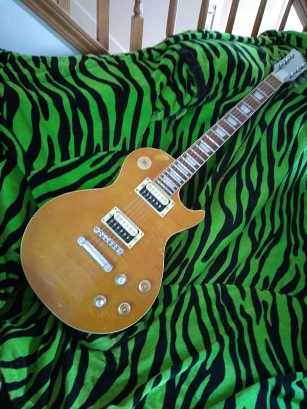 Les Paul-Style DK  Custom Peter Green Relic - Figured Dirty Lemon One-of-a-Kind Guitar that Captures the Greeny Vibe image 1