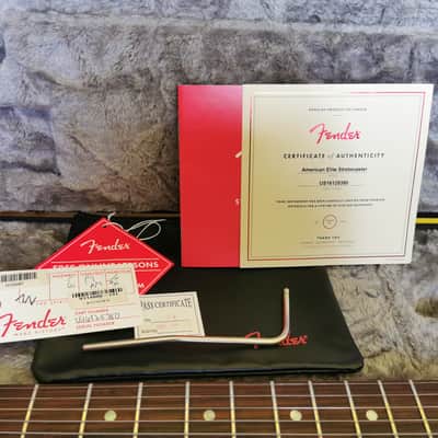 Fender American Elite Stratocaster RW Aged Cherry Burst image 16