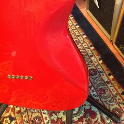 Vintage 80's Schecter Saturn Tele Electric Guitar HSH Trans Red image 9