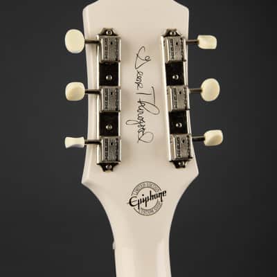 2019 Epiphone George Thorogood Signature White Fang ED-125 TDC Bone White image 7
