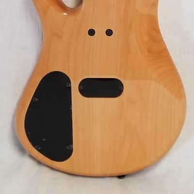 Zon Sonus Standard 4 Maple With Quilt Maple Top Electric Bass Gloss Trans Finish, Black Hardware image 9