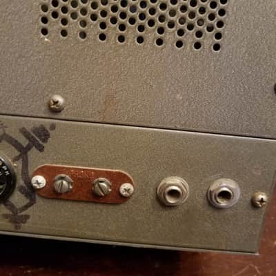 Thordarson Early T-31W25A 25 Watt Tube PA Amp 6L6 push pull T31W25A 31W25A 1946 - Grey wrinkled paint image 13
