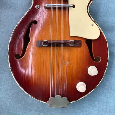 1950s Kay 2-point Electric Mandolin, Thin Twin pickup, plays perfect! Video. image 2