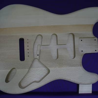Exotic '62 S-Style Quarter Sawn American Sycamore Guitar Body for Strat® Neck Natural _ Made in USA_ image 1