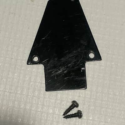 1990's Japan Ibanez S Series Guitar Black Factory Truss Rod Cover 1 Ply image 1