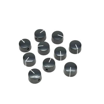 Marshall Amp Knobs - Black with Gold Cap, Push-On (Set of 10) image 8