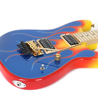 Charvel USA Custom San Dimas Vintage Flames Graphic Unique Design Flame Guitar image 13