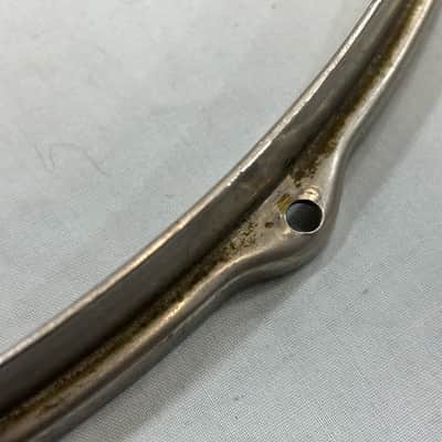 Ludwig 16"/10 lug Stick Chopper Snare Drum Hoop (TDG-HP-176) 40's - Nickel Plated image 7