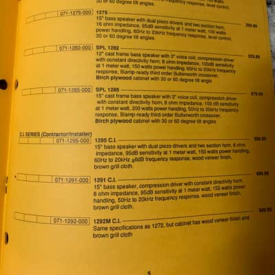 Sunn Sound Reinforcement Catalog 1991 Mixer Speakers etc image 5