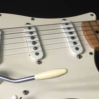 Vintage Custom Fender Solid Body Stratocaster Electric Guitar 1999 Purple 7.8 Lb Upgraded Tremolo HSC image 7