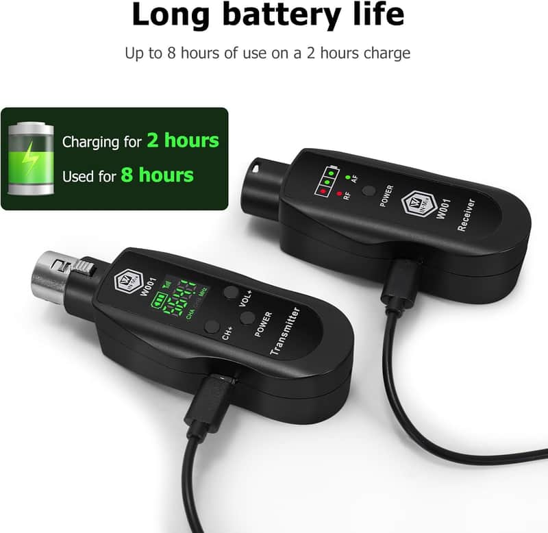 UHF Wireless XLR Transmitter and Receiver - Thumbnail 3
