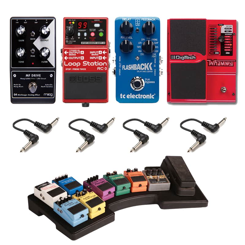 Pedal Package for Tom Morello Tone w/pedal board - Boss RC3, Flashback, MFS Drive, & Digitech Whammy imagen 1
