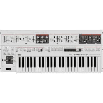 UDO Audio Super 6 ST49 12-Voice Keyboard Synthesizer - White RIBBON KIT image 8