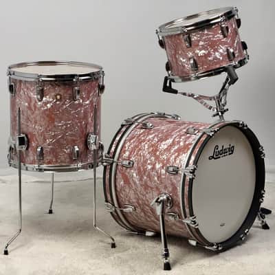 Ludwig 18/12/14" Classic Maple Jazzette Drum Set - Rose Marine Pearl image 3