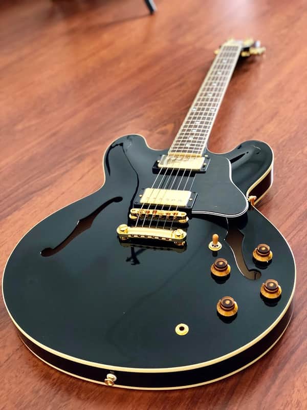 Tokai ES-172G BB Vintage Series Semi Hollow Japan in Black | Reverb