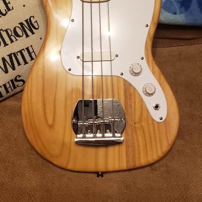 Glarry 30in GB Electric Bass Guitar Short Scale Burlywood image 10