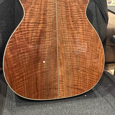 Santa Cruz OM Grand Figured Walnut and Adirondack Spruce Custom image 7