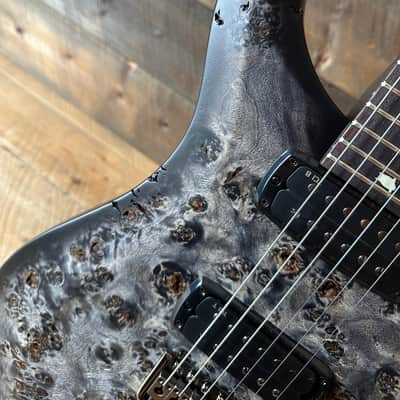 PRS Limited Wood Library Select S2 Custom 24-08 Poplar Burl Top - Charcoal Burst S2088895 image 4