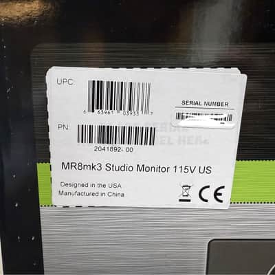 Mackie MR8mk3 8" Active Studio Monitor (Single) 2013 - 2018 - Black image 3