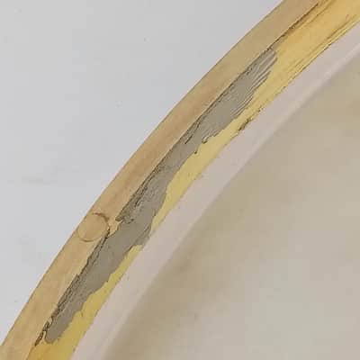 Gretsch 22"Permatone Bass Drum Head Plastic Remo Vintage 60s Round Badge Renown image 4