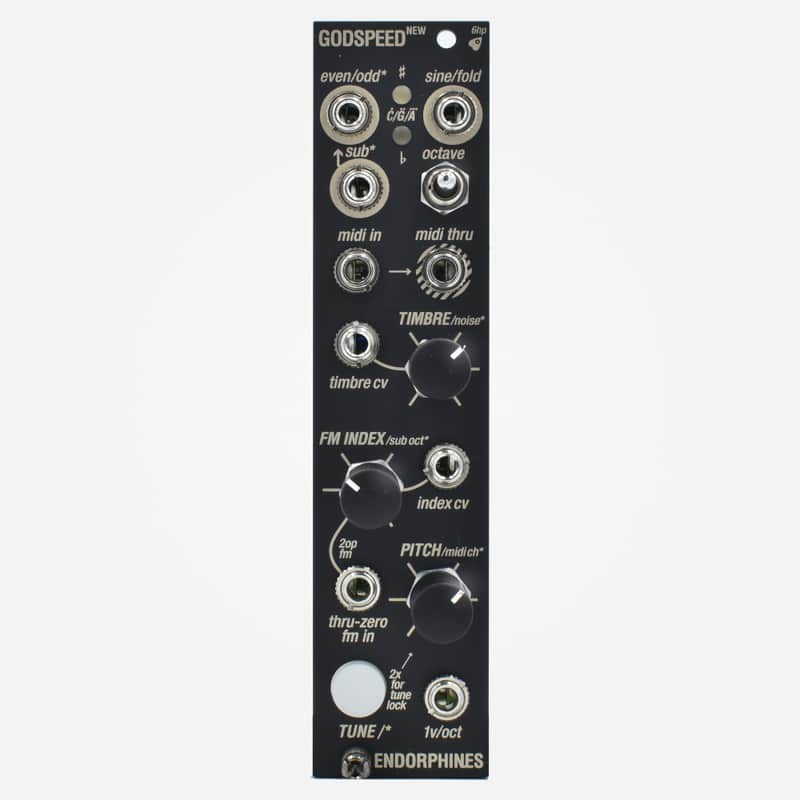 Endorphin.es GODSPEED NEW Eurorack Thru Zero Oscillator with Wavefolder VCA and MIDI Control Module image 1