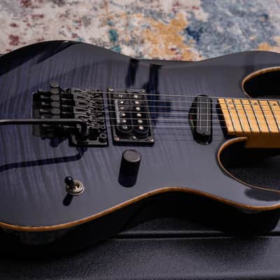 ESP Maverick Custom Shop 2000 - Transparent Purple Flamed Maple Top image 5