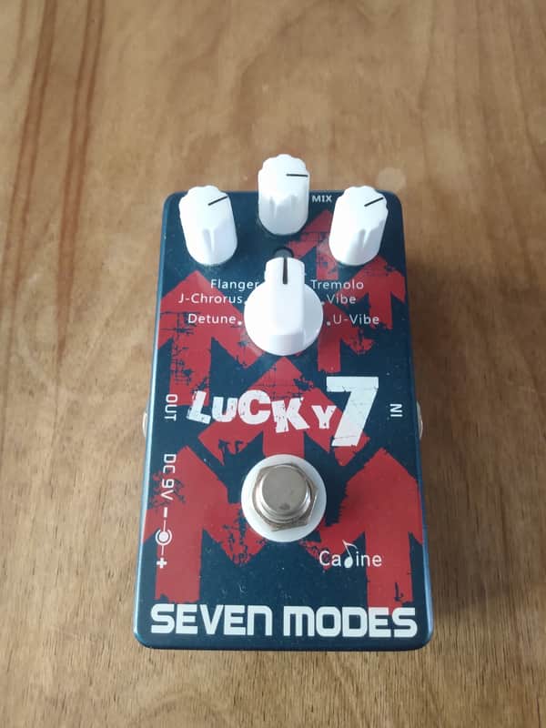 Caline CP-38 'Lucky 7' Seven Modes Electric/Acoustic Guitar Pedal 2020's - blue image 1