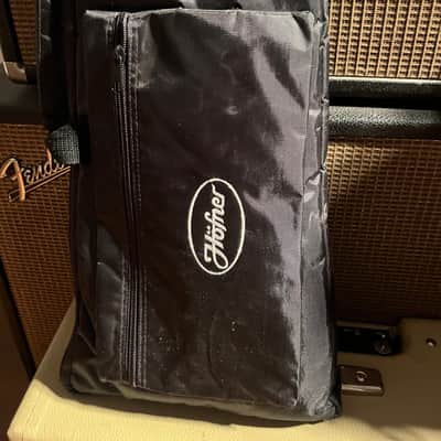 Hofner Shorty Travel Guitar Tune-O-Matic Style & Tailpiece W/Travel Bag - Red Metallic image 12