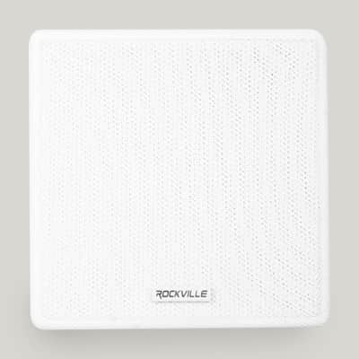 (6) Rockville Cube 3.5" 30w RMS White Home Theater Wall Speakers+Swivel Brackets image 4