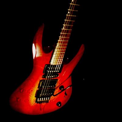 LAG ROCKLINE "Snake" 1990 Snakeskin. Handmade in France. Superstrat. Cool & Unique. image 3