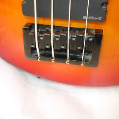 1998 Spector NS-2000/4 NS-2000 4-String Electric Bass Guitar, Cherry Sunburst image 5