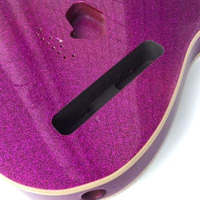 Sparkling Purple Alder Wood Guitar Telecaster Tele Style Body image 5