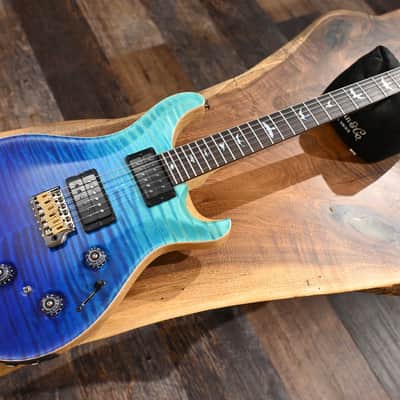 PRS Wood Library Custom 24 Piezo 10-Top Blue Fade #067 image 20