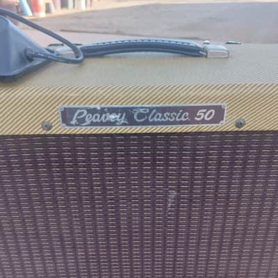 Peavey Classic 50 410 50-Watt 4x10" Guitar Combo 1990s - Tweed image 2