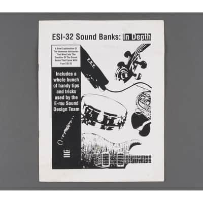 E-mu ESI-32 Sound Banks: In Depth Pamphlet