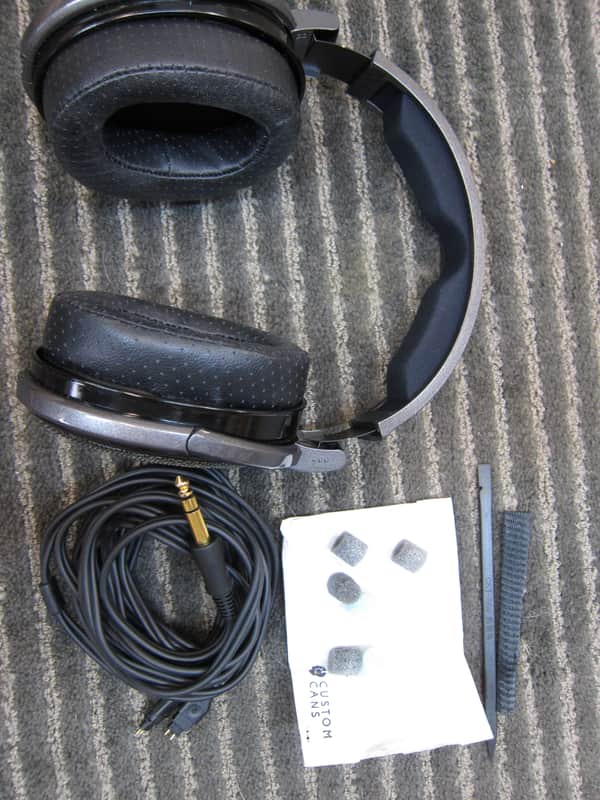 Sennheiser HD-650 Improved, Upgraded, ZMF Pads, Custom Cans Bass Enhancement, New Headband, Superb Sound - Gray/Black