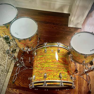 Ludwig Classic Maple 4-Piece Mod Shell Pack With 22" Bass Drum in Citrus Mod Finish image 13