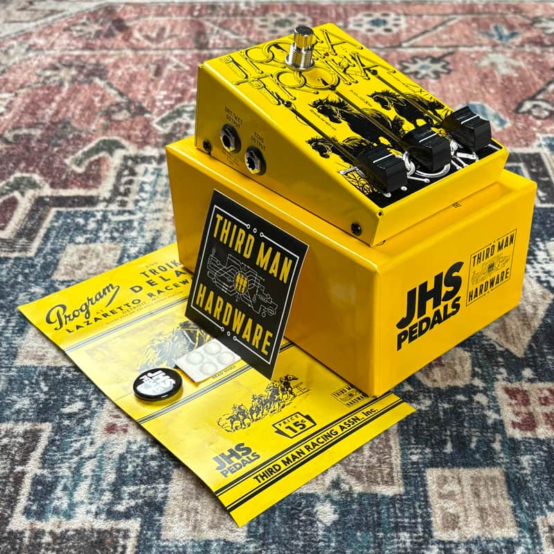 2025 JHS X Third Man Hardware TROIKA Limited Edition 1/300 YELLOW Delay Guitar/Microphone Effect Pedal!