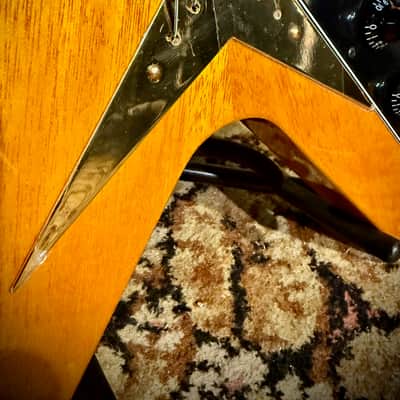 Epiphone Joe Bonamassa Signature '58 "Amos" Korina Flying V - Korina - Indonesia image 6